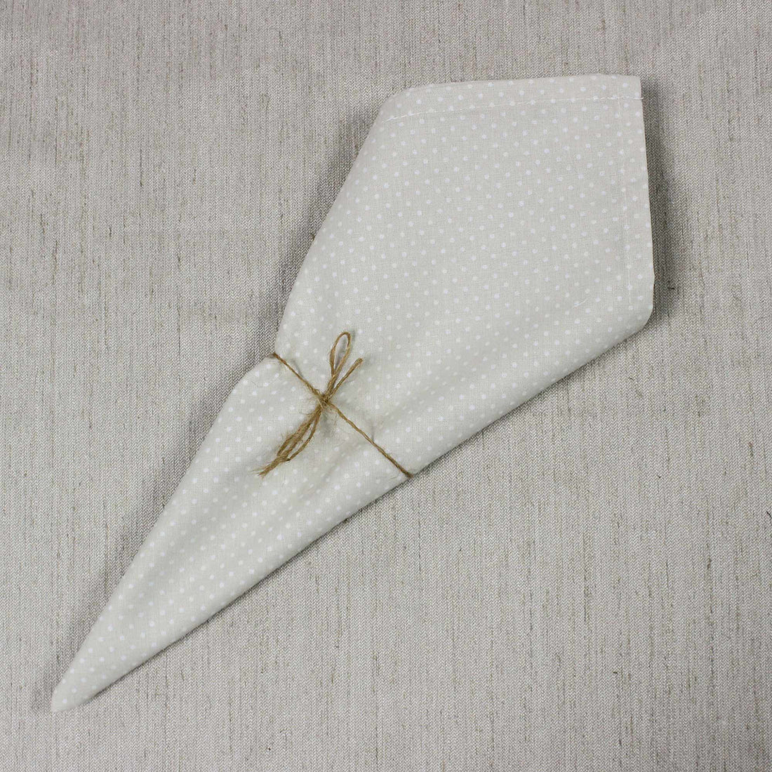 Servilleta de tela Bolitas Beige 100% algodón