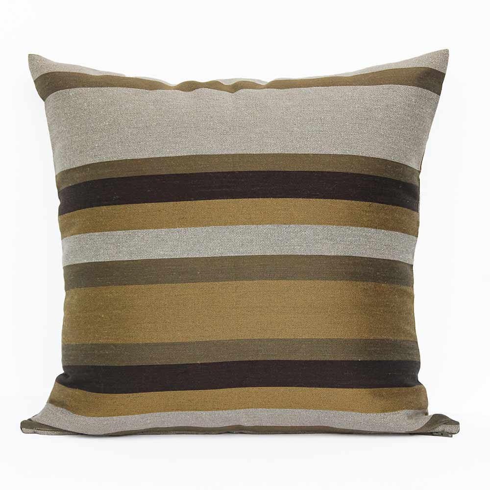 Funda para cojín Jordania Rayas Ocre