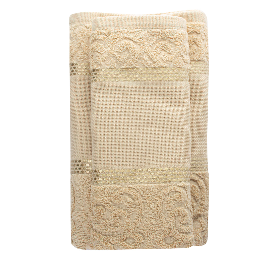 Toalla para bordar Melina 100% algodón 480 gramos caqui