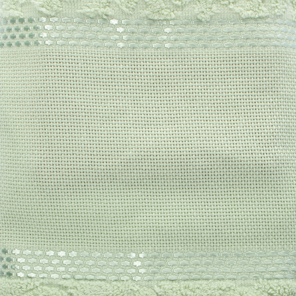 Toalla para bordar Melina 100% algodón 480 gramos Verde Chai
