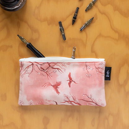 Mini Cartuchera Ilustrada Amor Rojo By Leen