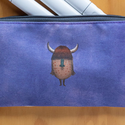 Mini Cartuchera Ilustrada Monstruo By Leen