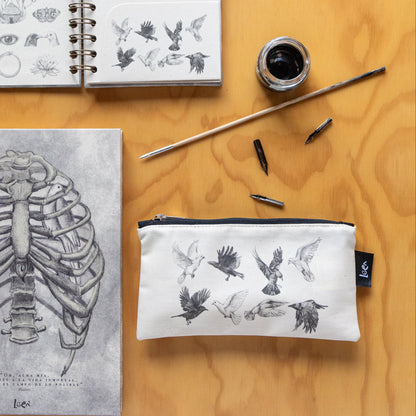 Mini Cartuchera Ilustrada Vuelos By Leen