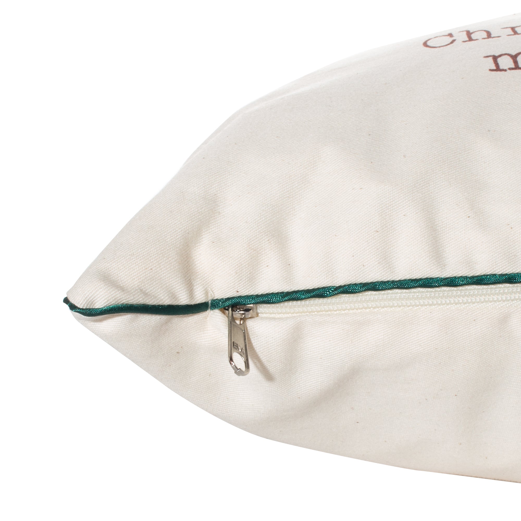 Funda decorativa para cojín navideña Muérdago