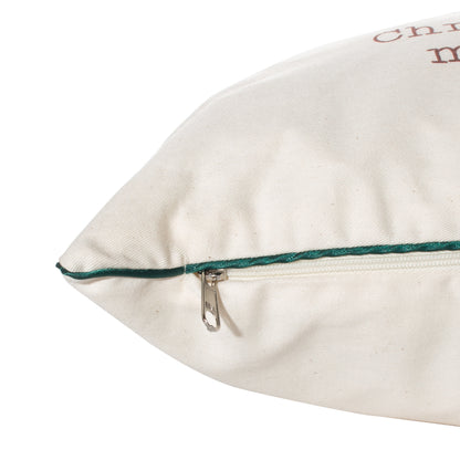 Funda decorativa para cojín navideña Muérdago