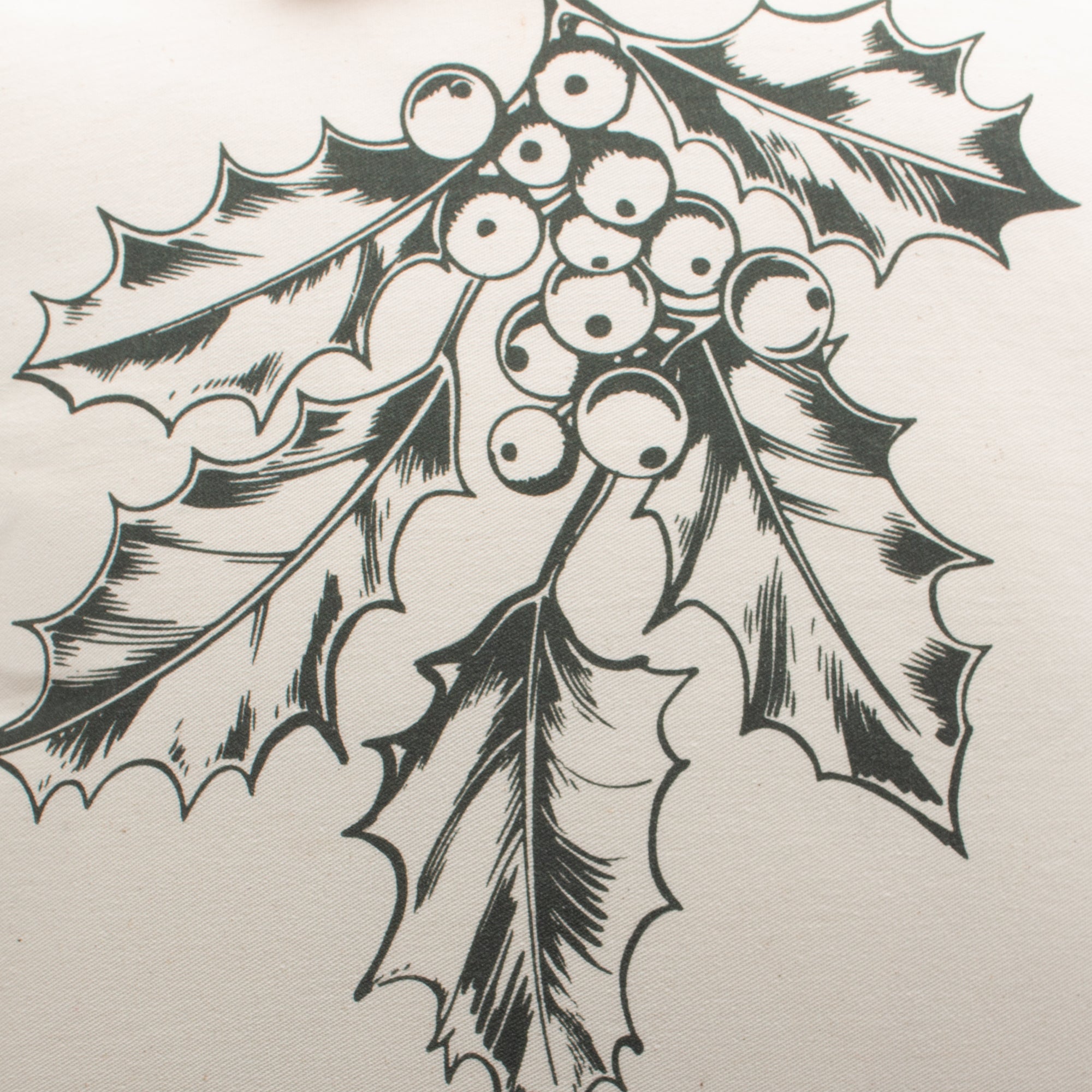 Funda decorativa para cojín navideña Muérdago