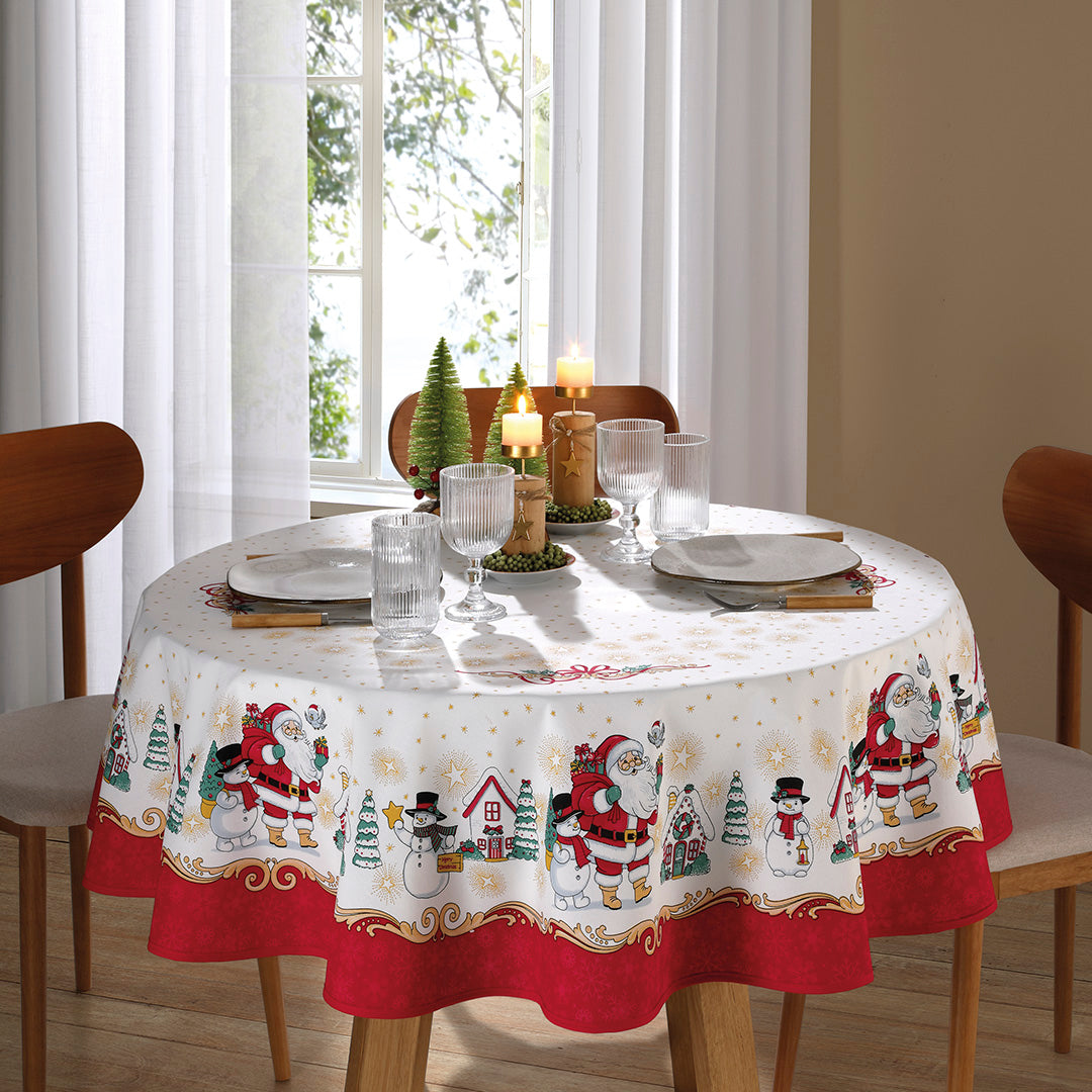 Mantel decorativo navideño Athenas Papa Noel