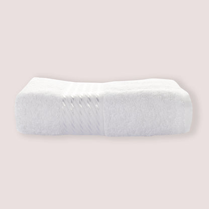 Toalla de baño Prisma 100% algodón de 400gr/m2 Blanca