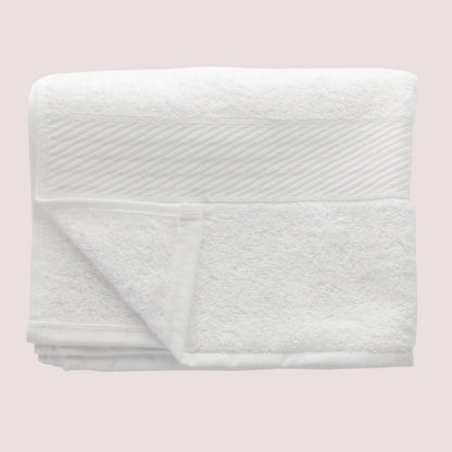 Toalla de baño Prisma 100% algodón de 400gr/m2 Blanca