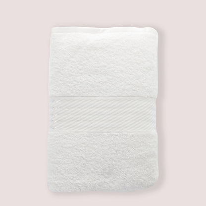 Toalla de baño Prisma 100% algodón de 400gr/m2 Blanca