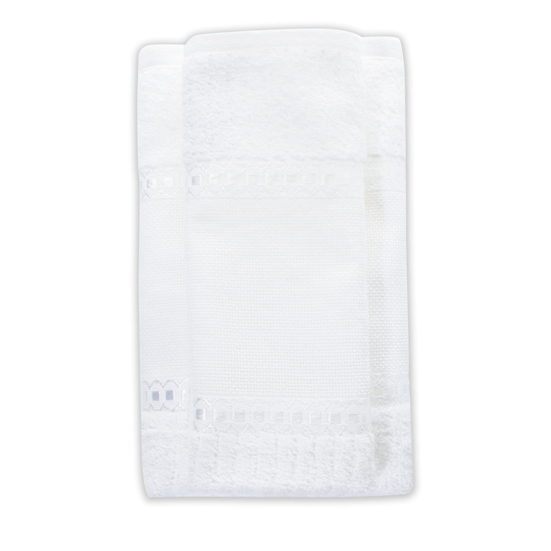 Toalla para bordar Pasafita 100% algodón 400 gramos Blanca