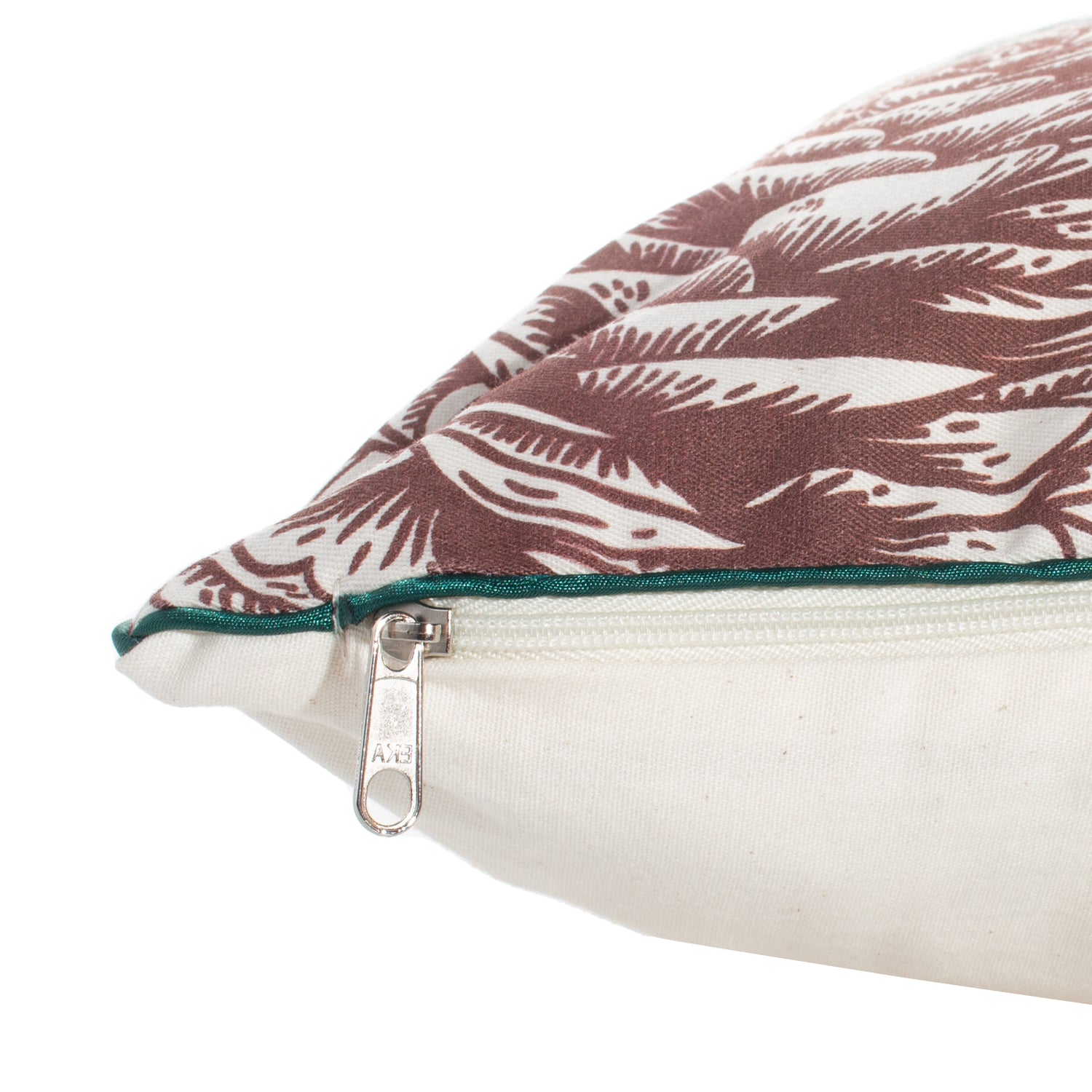 Funda decorativa para cojín navideña Hojas de Pino