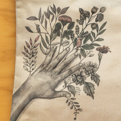 Portaútiles Ilustrado Manos Flores By Leen