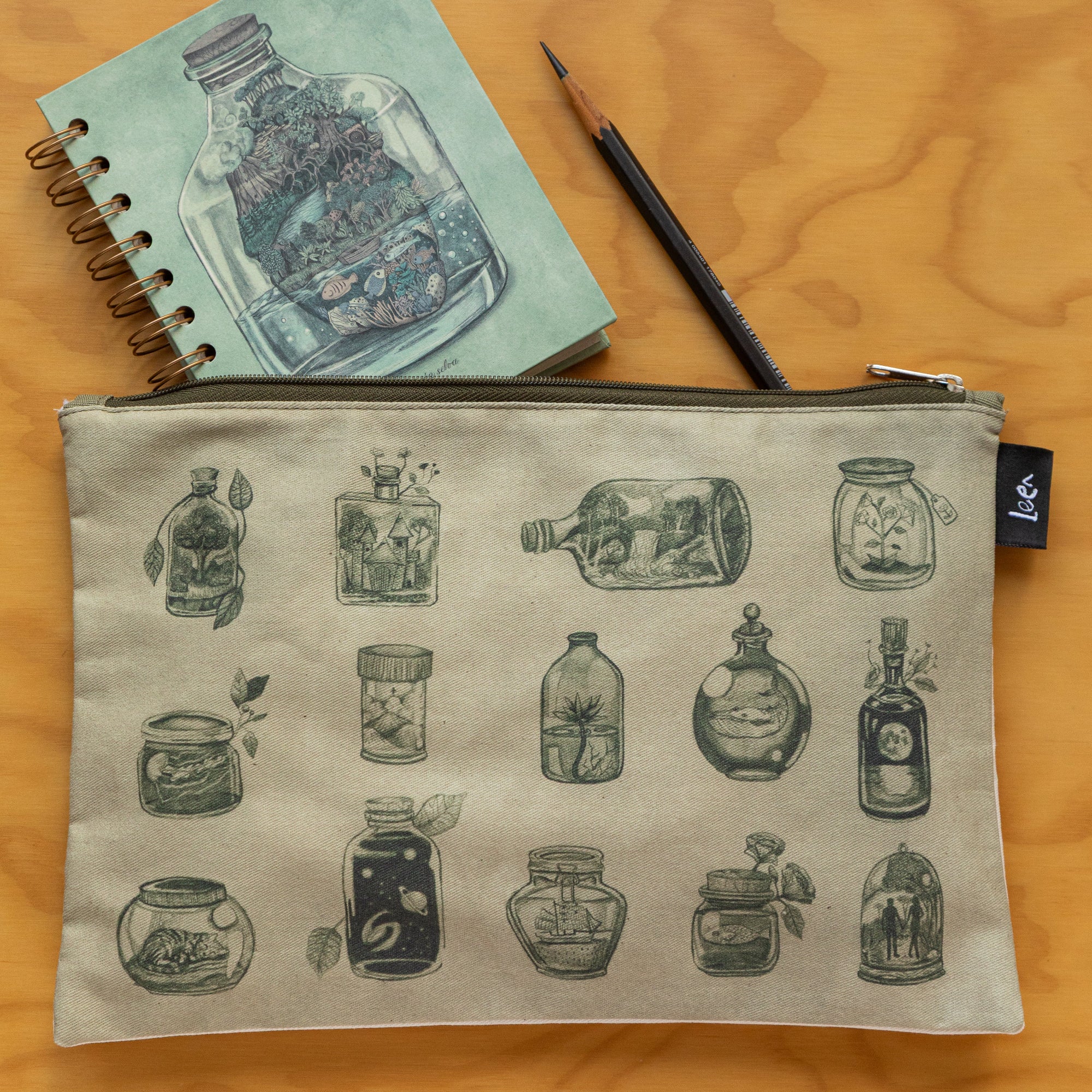 Portaútiles Ilustrado Recipientes By Leen