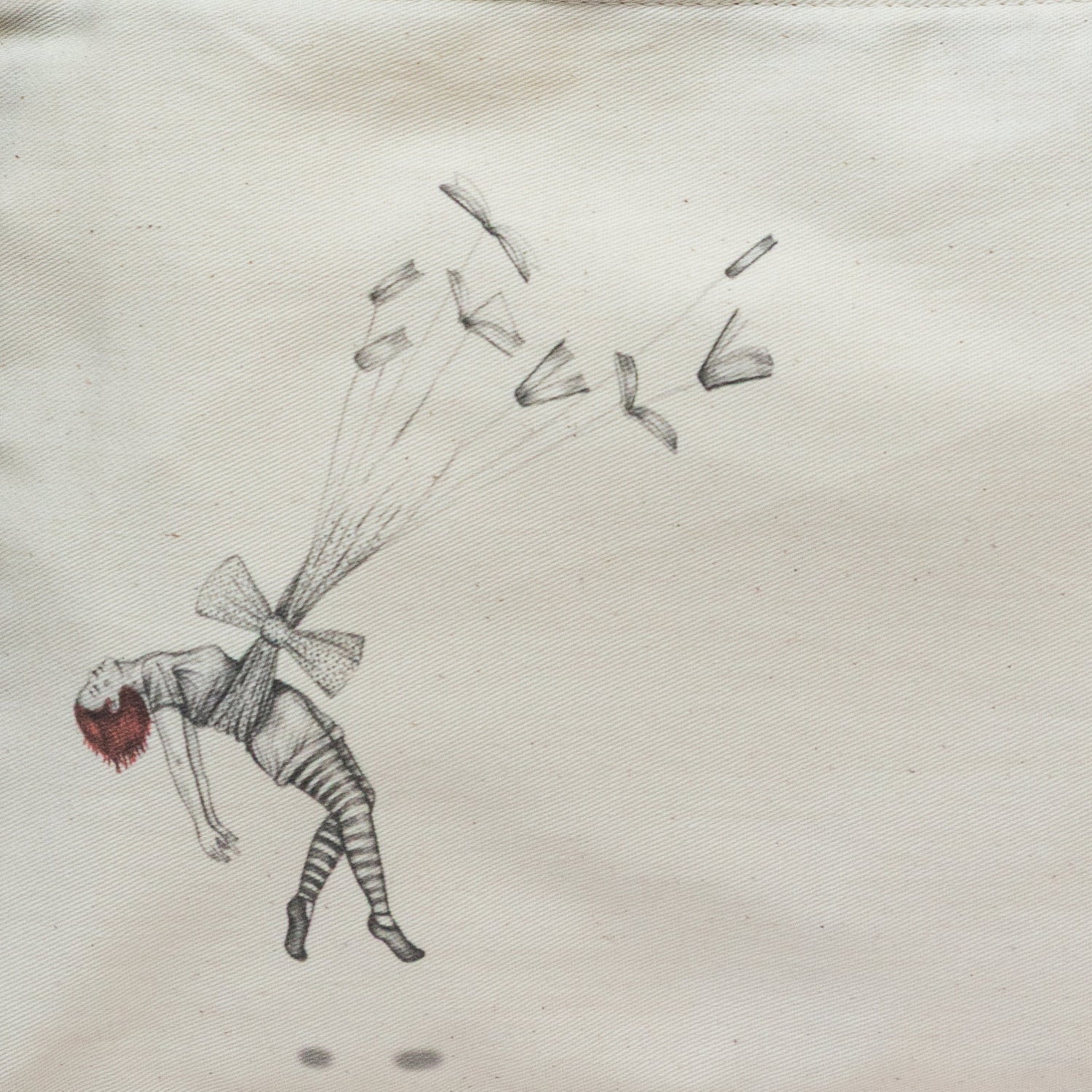 Portaútiles Ilustrado Volar Con Libros By Leen