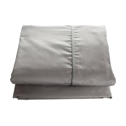 Juego de sábanas 100% algodón 300 hilos color Gris Oscuro