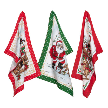 Juego x3 secadores navideños Papá Noél