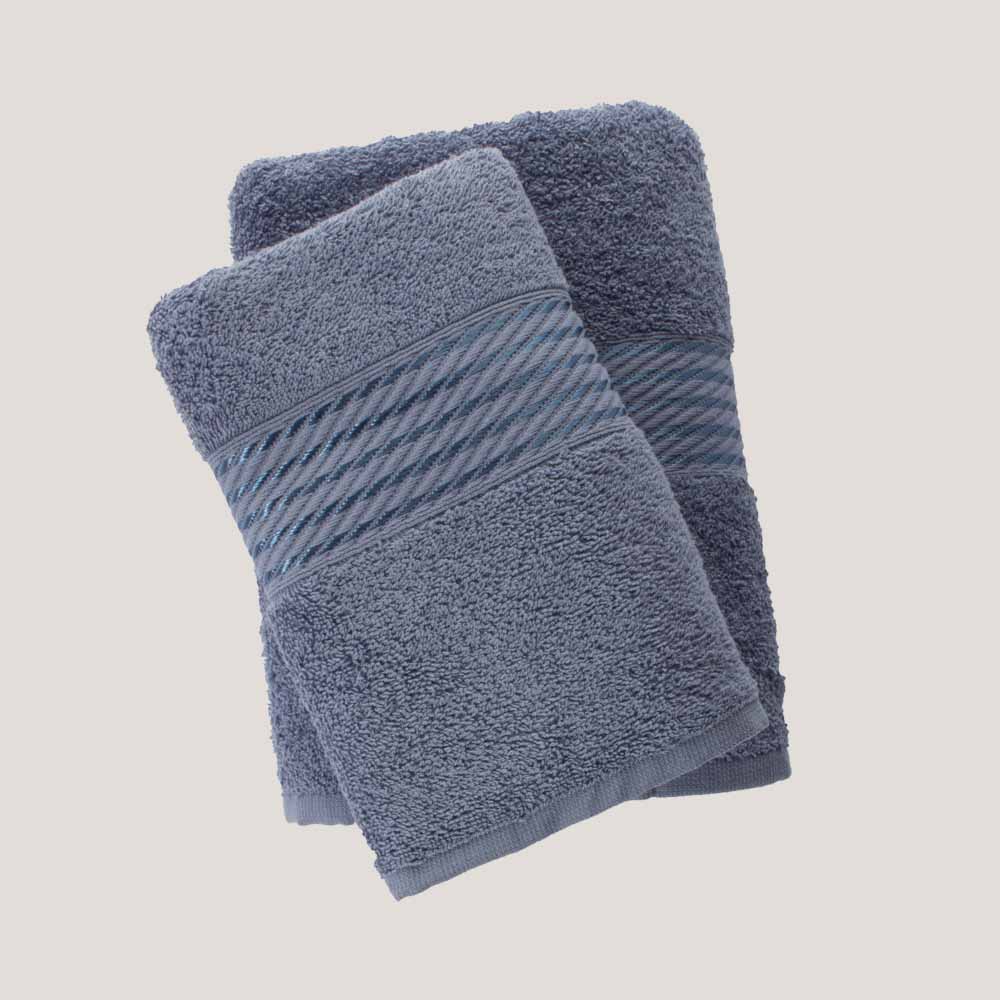 Toalla de Baño Prisma 100% algodón de 400 gr/m2 color azul