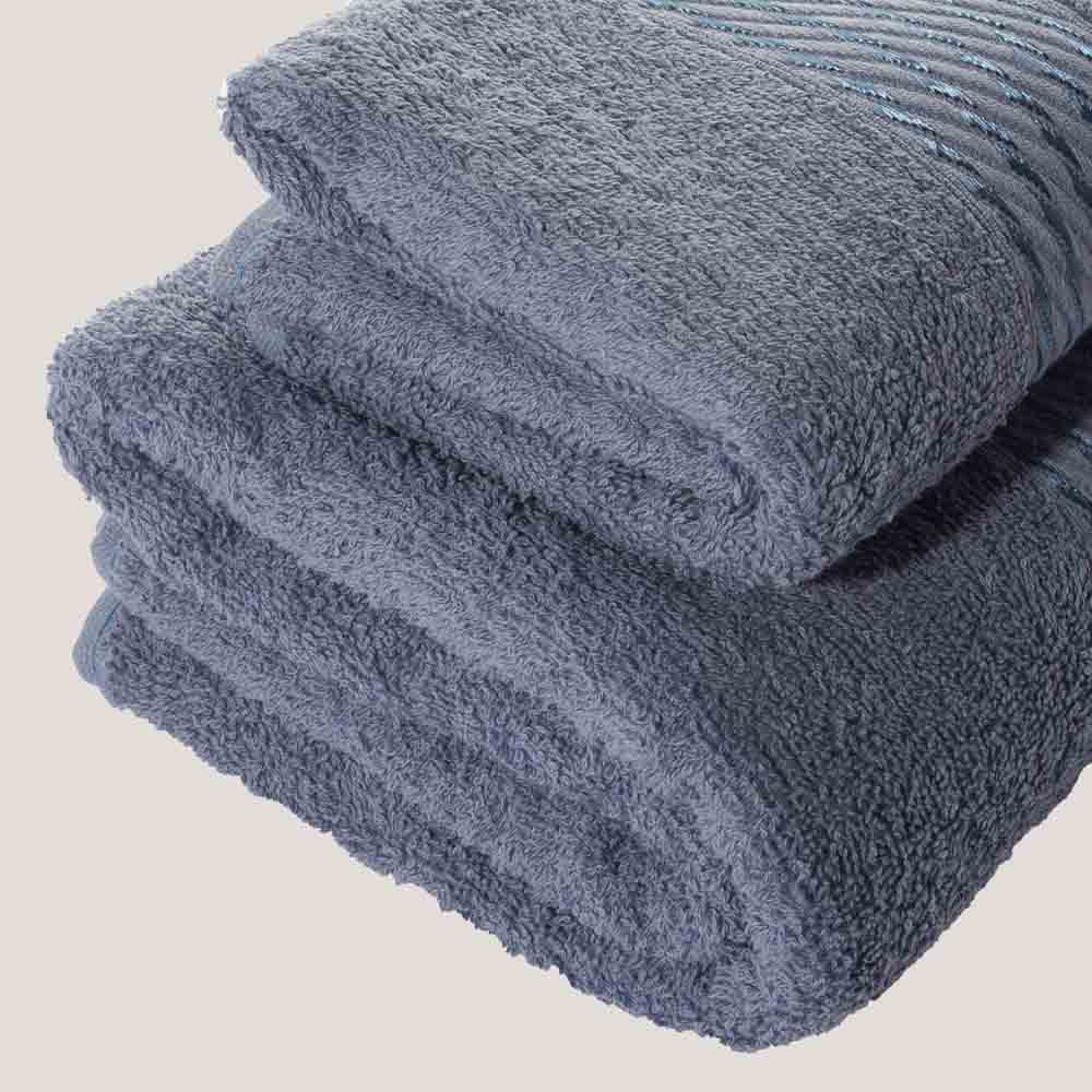 Toalla de Baño Prisma 100% algodón de 400 gr/m2 color azul