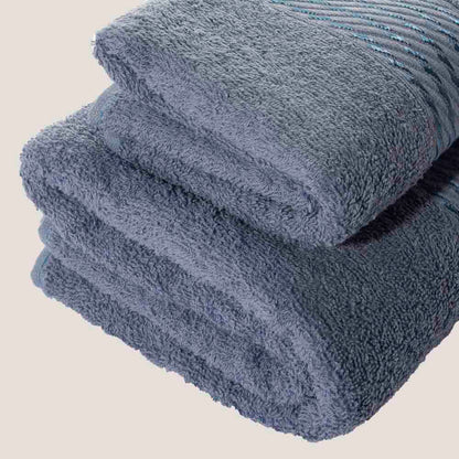 Toalla de Baño Prisma 100% algodón de 400 gr/m2 color azul