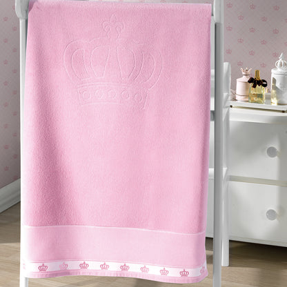 Toalla de bebé para bordar Baby Classic 100% algodón Rosa