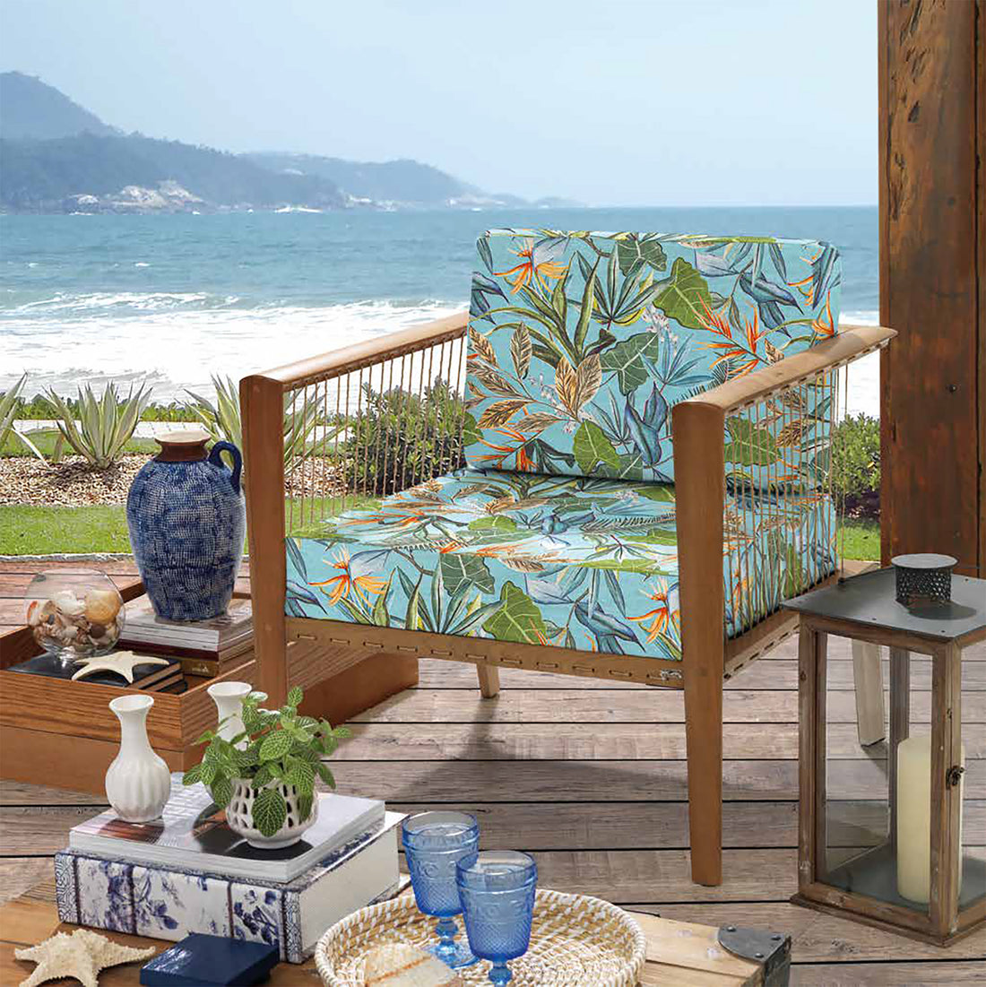 Lona Impermeable Waterhavana Belén Aguamarina