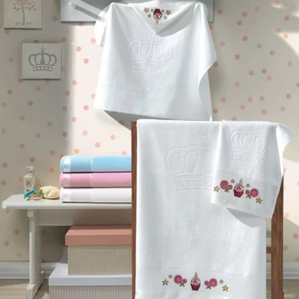 Toalla de bebé para bordar Baby Classic 100% algodón