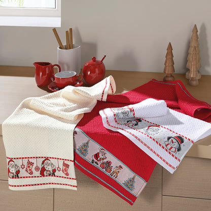 Paño de cocina navideño 100% Algodón