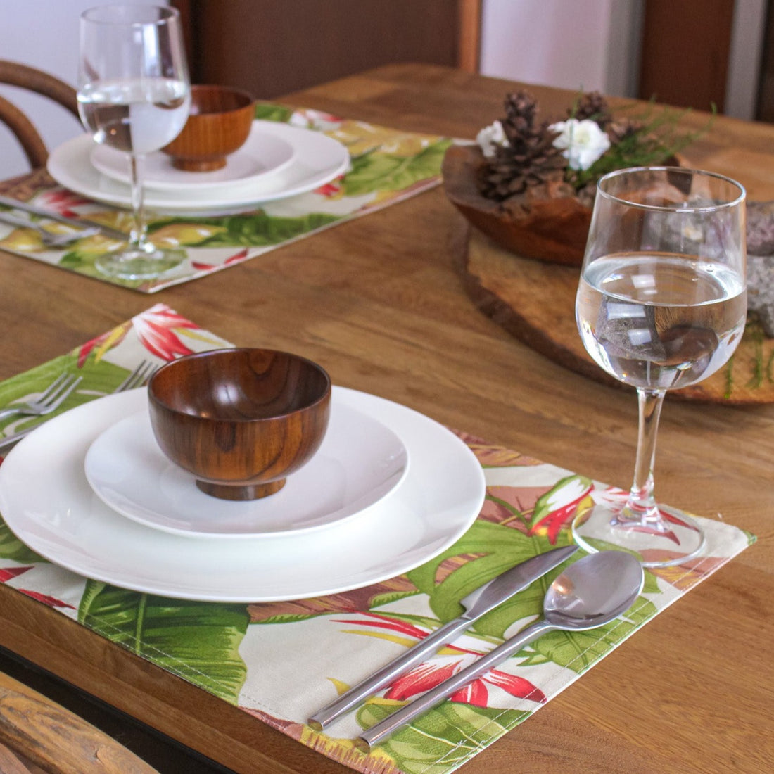 Set x2 Individual Impermeable Paraná Beige