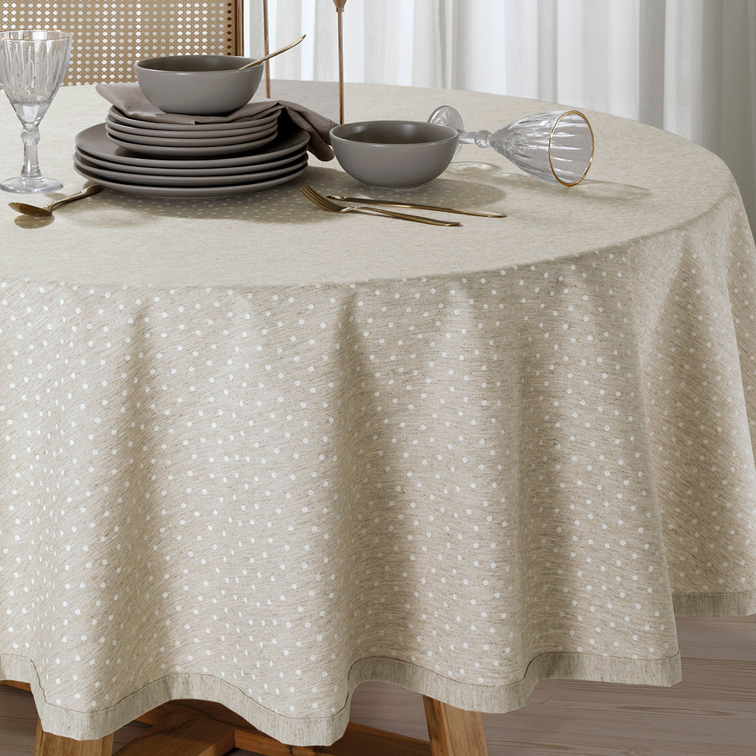 Mantel decorativo en Lino Linhares Paloma