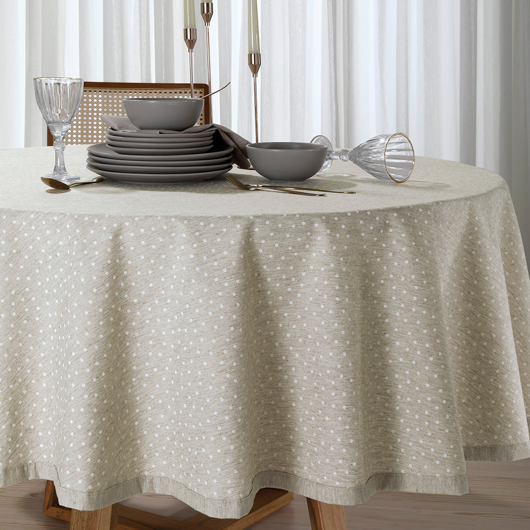 Mantel decorativo en Lino Linhares Paloma