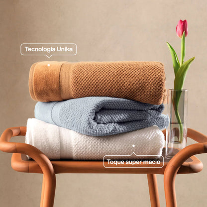 Toalla de baño Milenium 100% algodón 450 gr/m2 Blanco